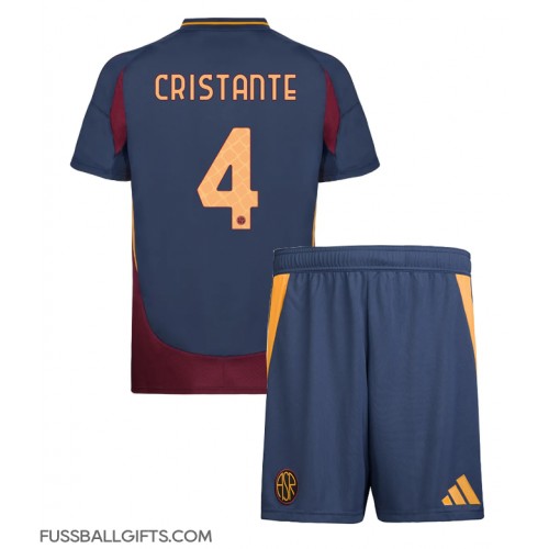 AS Roma Bryan Cristante #4 Fußballbekleidung 3rd trikot Kinder 2024-25 Kurzarm (+ kurze hosen)